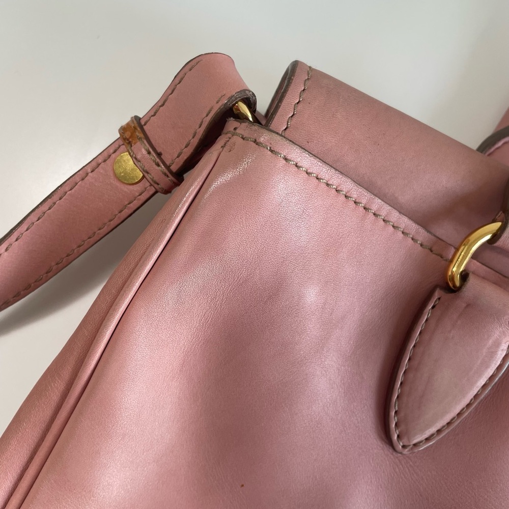 miu miu blush pink satchel bag | miu miu madras leather two way shoulder bag - Picture 6 of 14